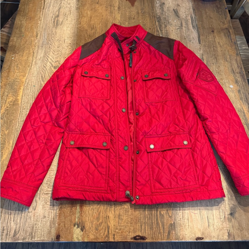 Beautiful Ralph Lauren Red lightweight Barn Jacket